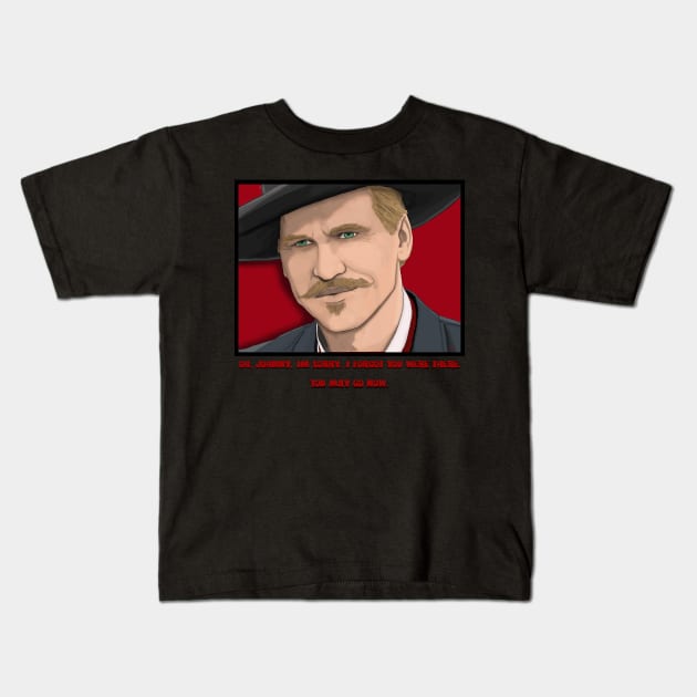 Doc Holiday Kids T-Shirt by Deadpoolinc